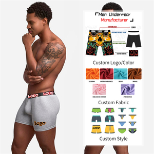 High Quality Custom Logo Cotton Boxer Shorts Manufacturer