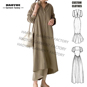 Custom Wholesale Summer Casual Linen Dresses
