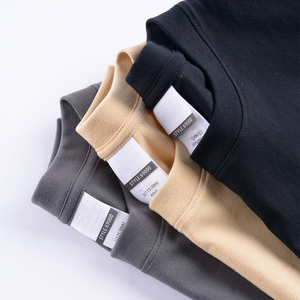 YinQu High Quality Heavyweight 240gsm 100% Cotton Oversized Printed Embroidered Plain Tee Plus Size Men's Custom T Shirt