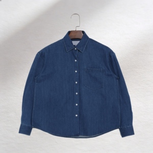 Custom 100% Cotton Denim Long Sleeve Jacket Front Chest Pocket Waterproof Breathable Support Embroidery Print Custom Wholesale
