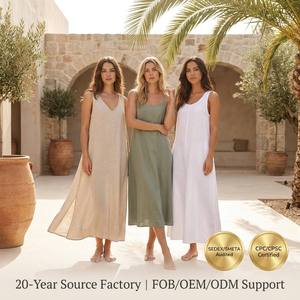 Custom Organic Linen Women Dress SEDEX Certified